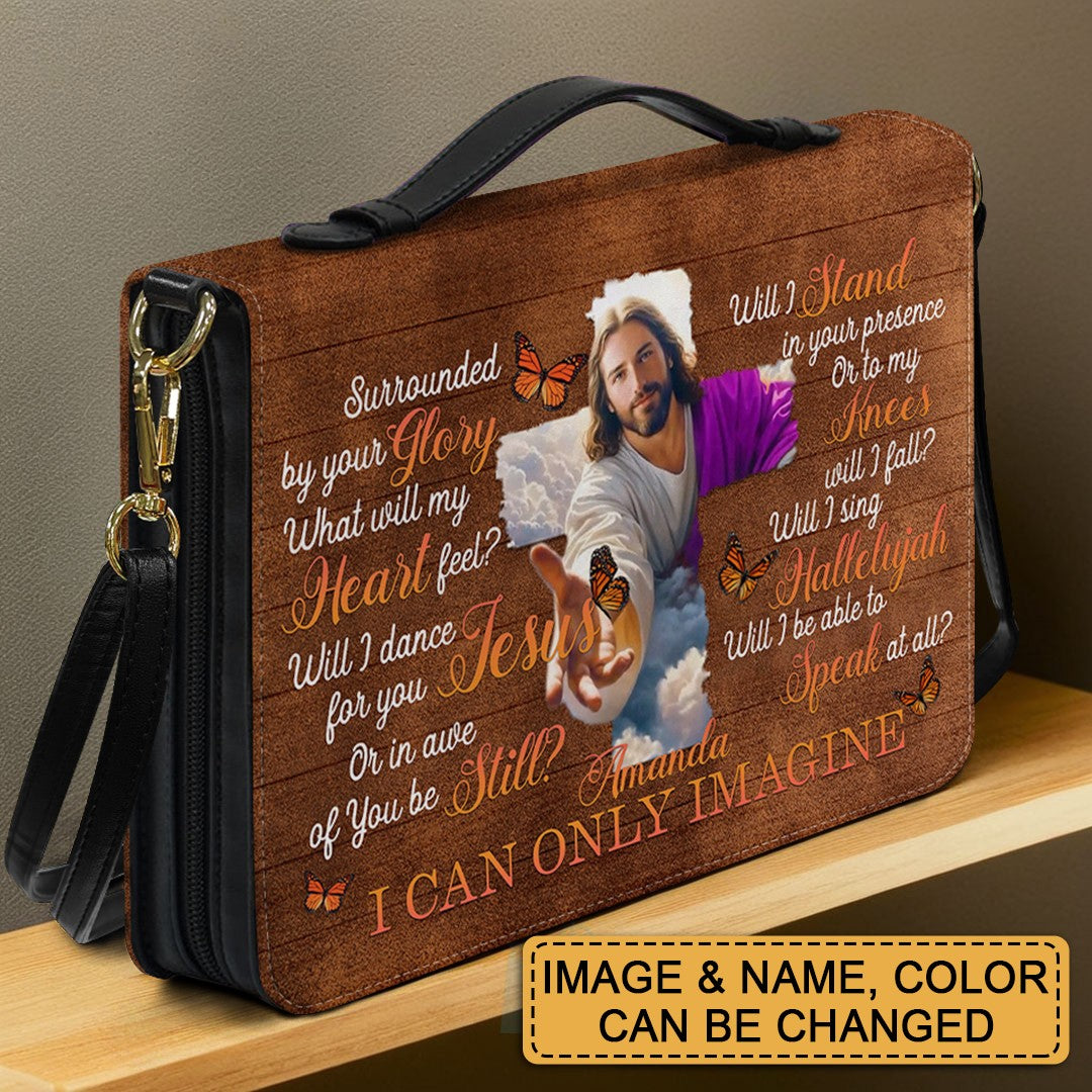 CHRISTIANARTBAG Bible Cover - I Can Only Imagine – Custom Name, Image, Color - Personalized Bible Cover  – CHRISTIANARTBAG Gift for Christians