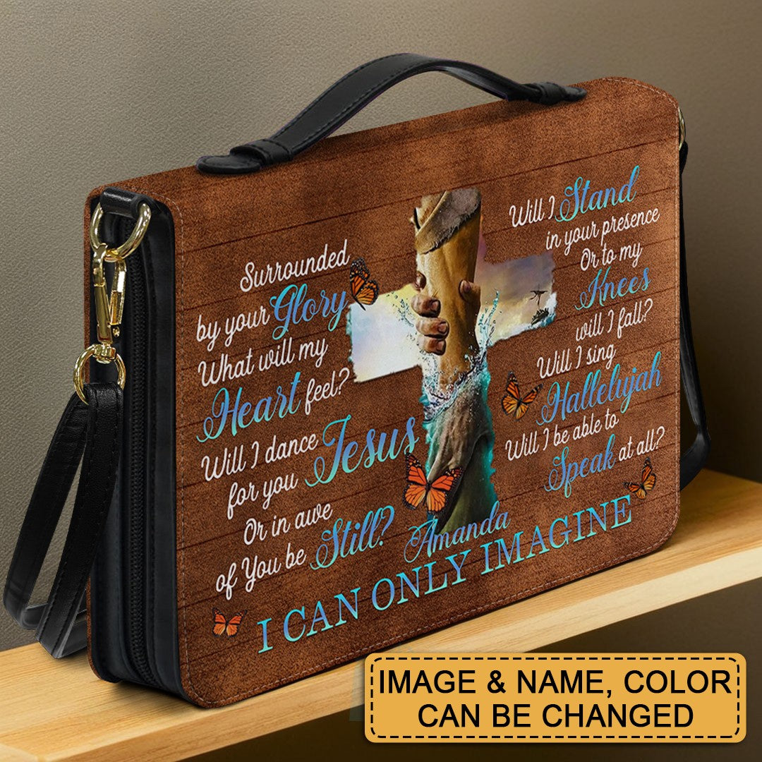 CHRISTIANARTBAG Bible Cover - I Can Only Imagine – Custom Name, Image, Color - Personalized Bible Cover  – CHRISTIANARTBAG Gift for Christians
