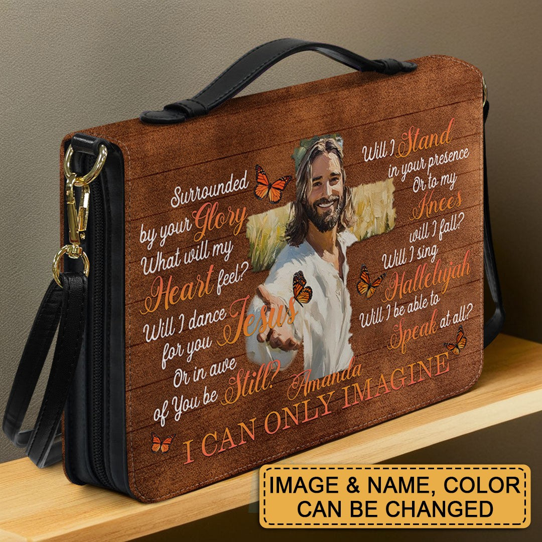 CHRISTIANARTBAG Bible Cover - I Can Only Imagine – Custom Name, Image, Color - Personalized Bible Cover  – CHRISTIANARTBAG Gift for Christians