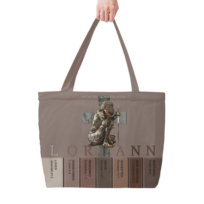 Personalized Christian Tote Bag with Bible Verses – Custom Name & Skin Tone | CHRISTIANARTBAG