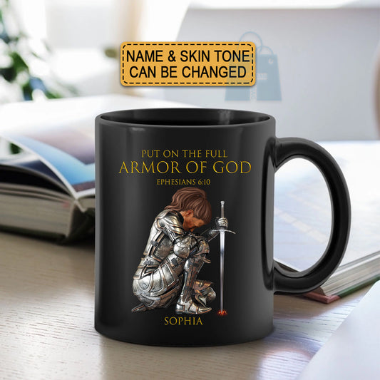 Christianartbag Drinkware, Put On The Full Armor Of God, Personalized Mug, Tumbler, Christmas Gift, CABMUG01110124. - Christian Art Bag