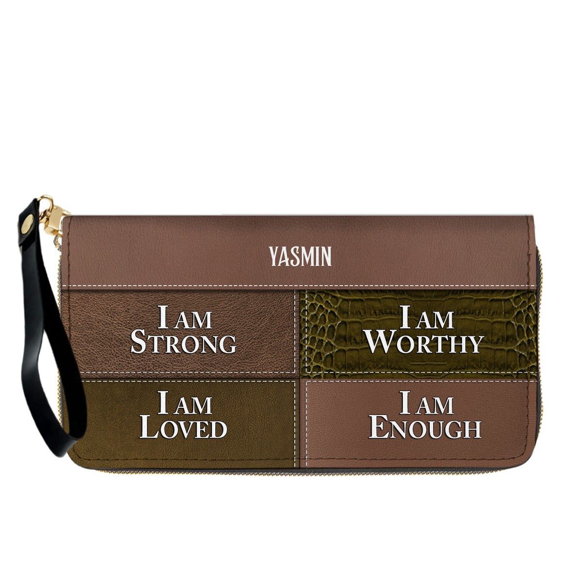 CHRISTIANARTBAG Personalized Leather Handbag & Long Wallet Set