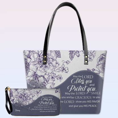 Buy 1 Personalized Christian Leather Tote Bag, Get 1 Free Clutch – Limited 7 Days Offer!