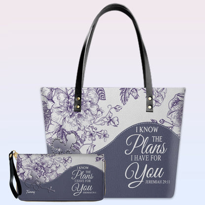 Buy 1 Personalized Christian Leather Tote Bag, Get 1 Free Clutch – Limited 7 Days Offer!