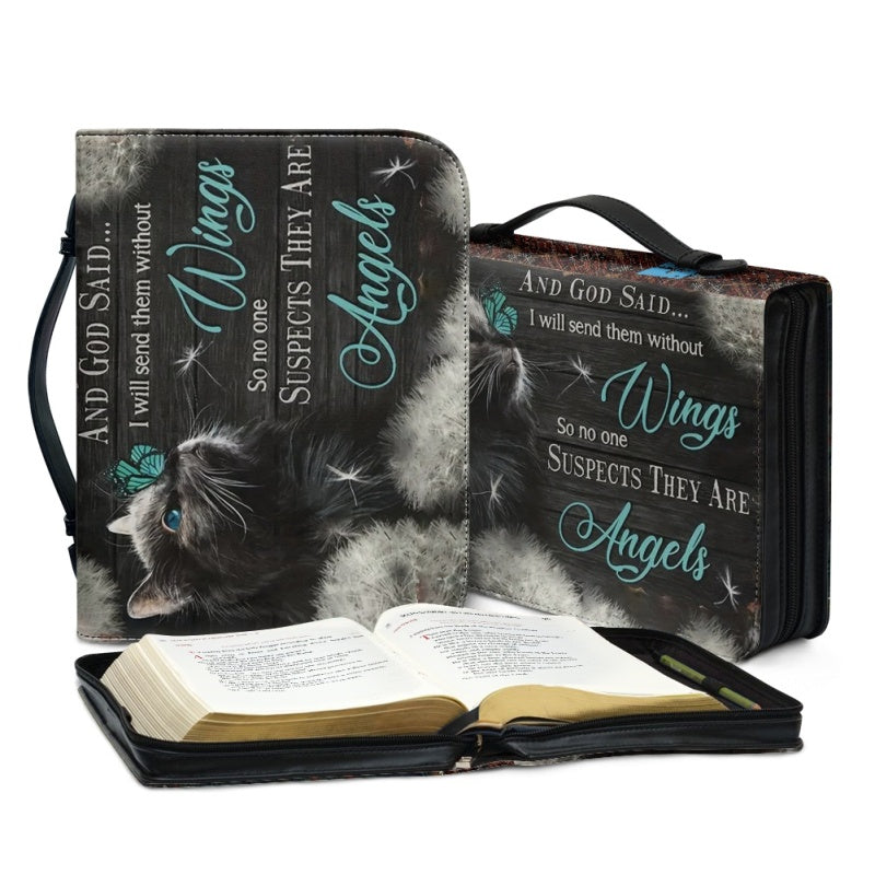 Christianartbag Bible Cover, And GOD Said Bible Cover, Personalized Bible Cover, Cat Bible Cover, Christian Gifts, CAB05251023. - Christian Art Bag