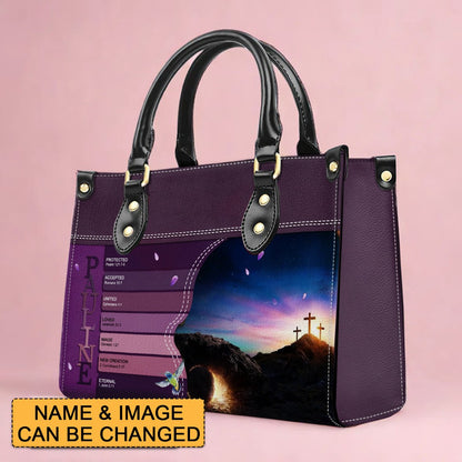 Christianartbag Handbags- Uncover the sacred meaning of your name - Personalized Leather Handbag - CABLTB0113225