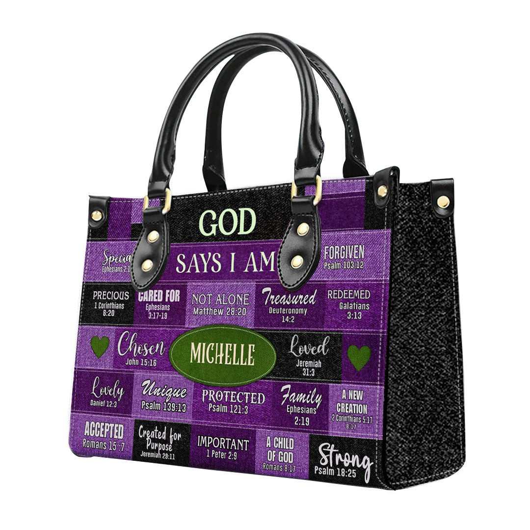 Customized Faith-Inspired Leather Handbag by CHRISTIANARTBAG CABLTHB01080424.