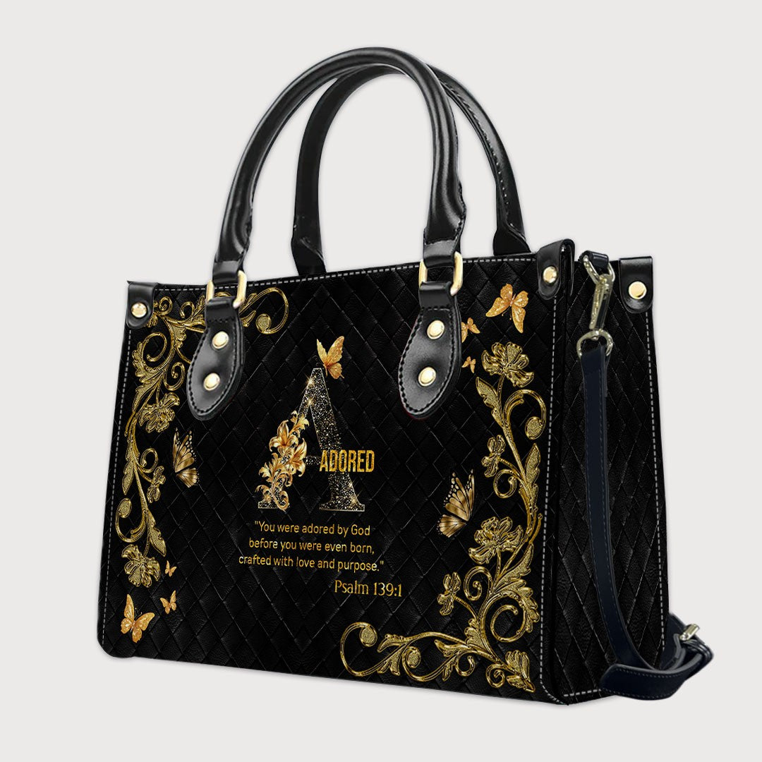 CHRISTIANARTBAG Handbags - Personalized Christian Handbag with Bible Verse – A to Z Alphabet Design – Your Letter, Your Verse, Your Faith – Inspirational Gift for Moms - CABLTB01062425