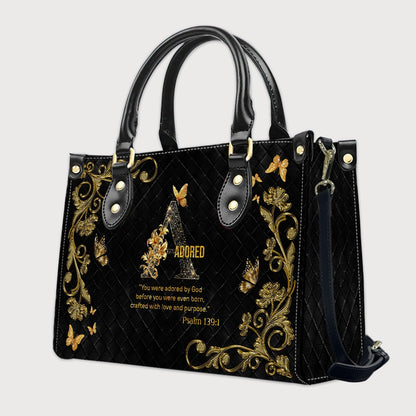 CHRISTIANARTBAG Handbags - Personalized Christian Handbag with Bible Verse – A to Z Alphabet Design – Your Letter, Your Verse, Your Faith – Inspirational Gift for Moms - CABLTB01062425