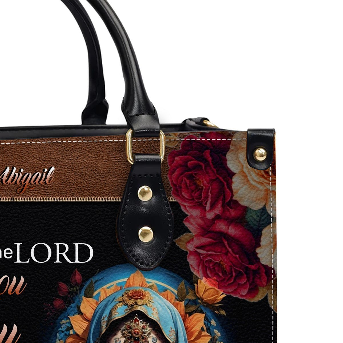 CHRISTIANARTBAG Handbags - Bless You and Protect You | Día de los Muertos Style – Mexican Sugar Skull & Bible Verse Bag for Women