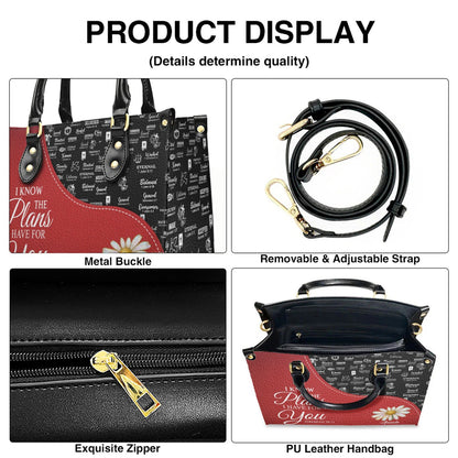 Personalized Red Leather Handbag with Custom Name & Bible Verse – CHRISTIANARTBAG Christian Gift