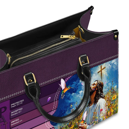 Christianartbag Handbags- Uncover the sacred meaning of your name - Personalized Leather Handbag - CABLTB0113225