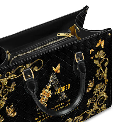 CHRISTIANARTBAG Handbags - Personalized Christian Handbag with Bible Verse – A to Z Alphabet Design – Your Letter, Your Verse, Your Faith – Inspirational Gift for Moms - CABLTB01062425