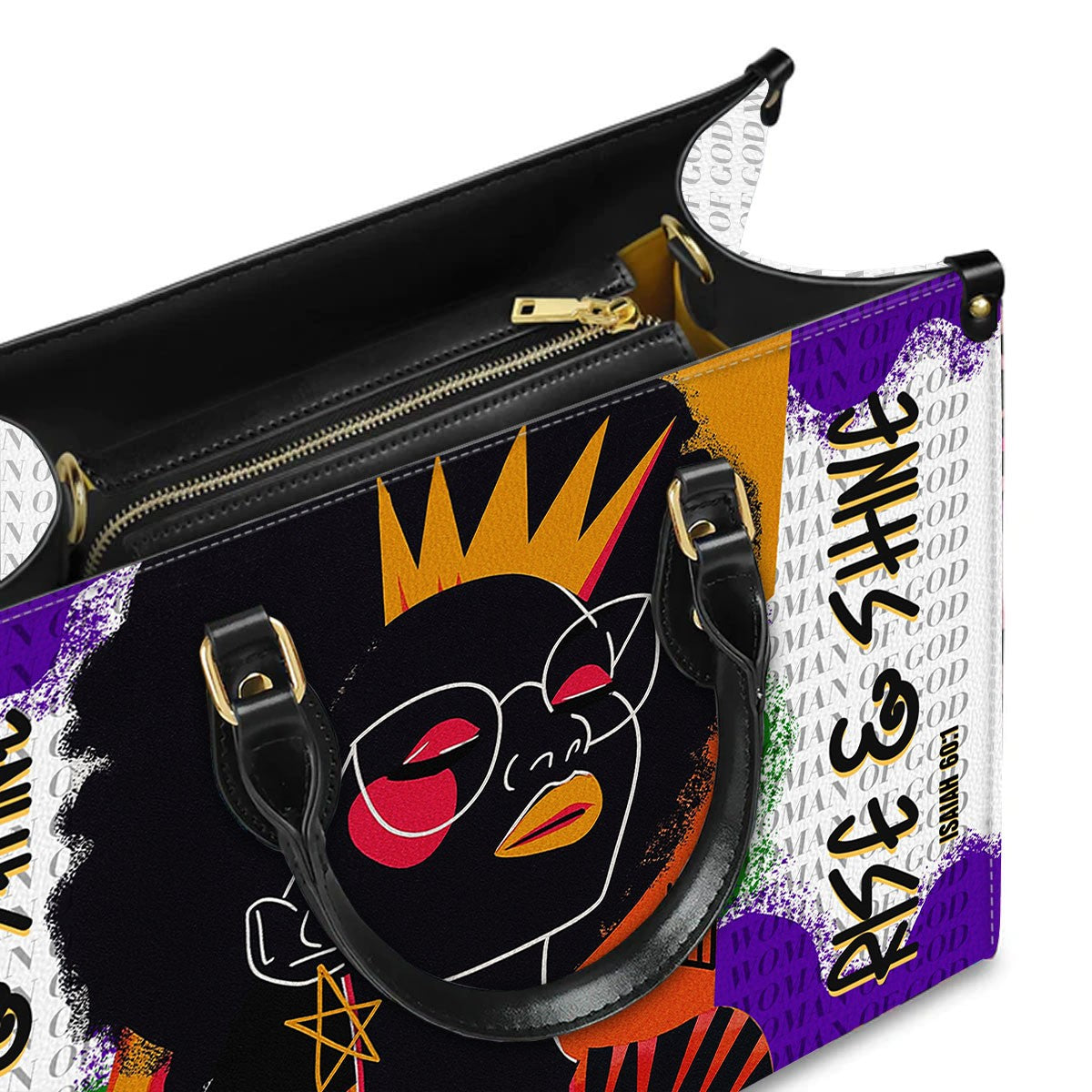 CHRISTIANARTBAG Handbags - Personalized “Rise & Shine” Christian Handbag for Women of Faith – Custom Bible Verse & Name - CABLTB01062425