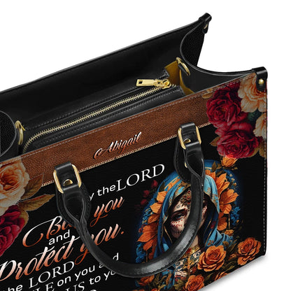 CHRISTIANARTBAG Handbags - Bless You and Protect You | Día de los Muertos Style – Mexican Sugar Skull & Bible Verse Bag for Women