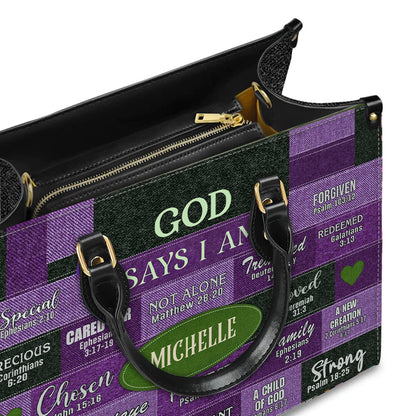 Customized Faith-Inspired Leather Handbag by CHRISTIANARTBAG CABLTHB01080424.