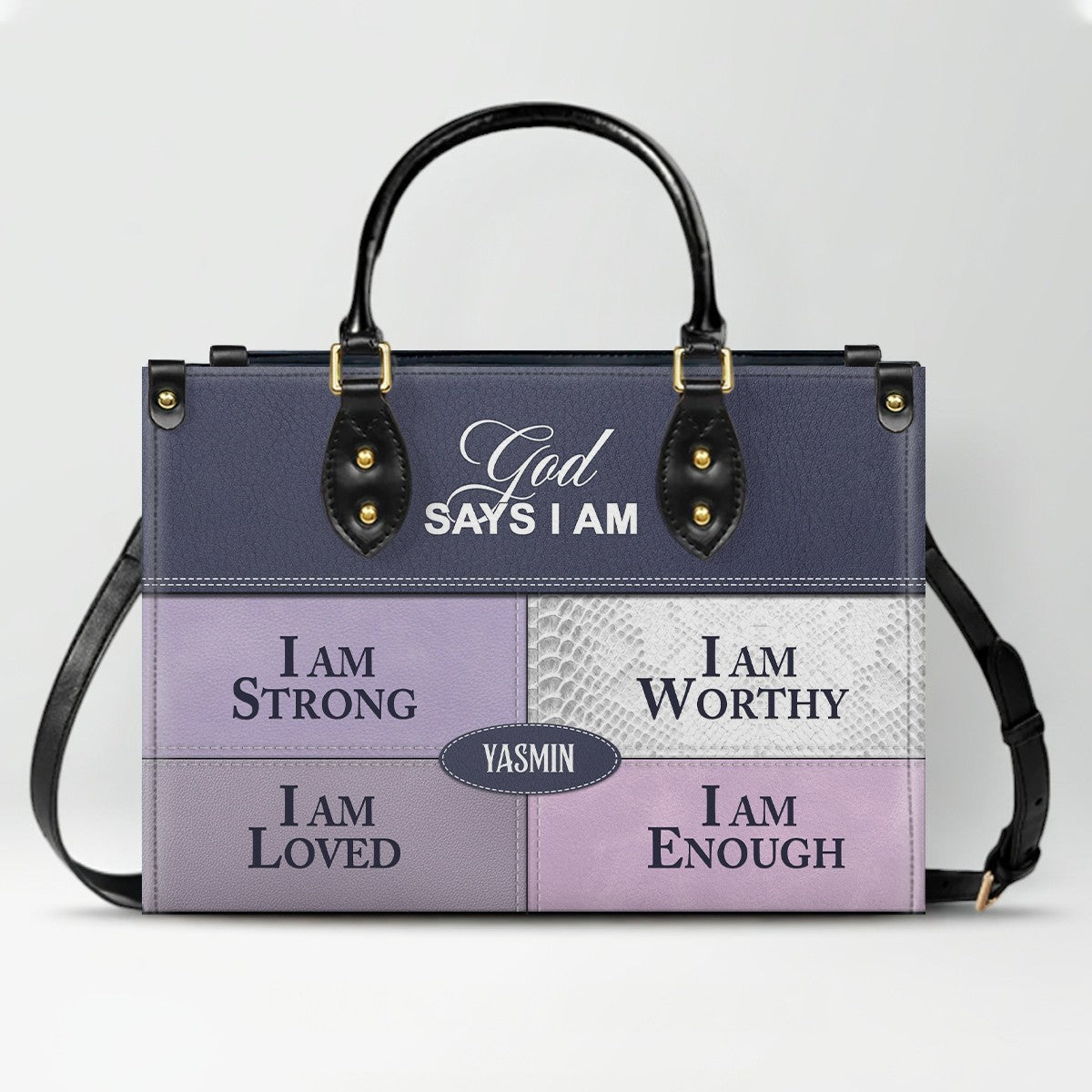 CHRISTIANARTBAG Personalized Leather Handbag & Long Wallet Set