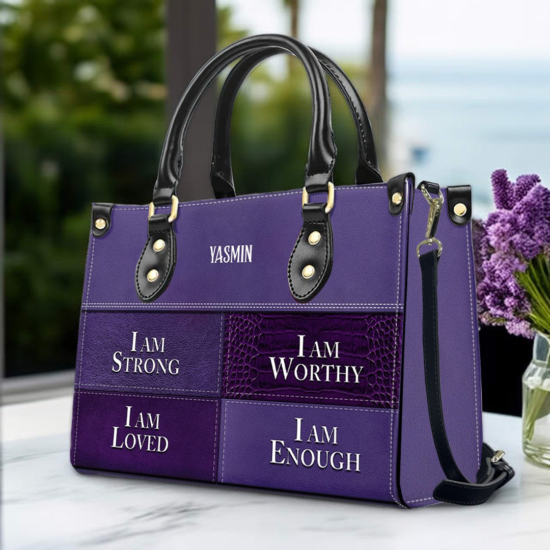 CHRISTIANARTBAG Personalized Leather Handbag & Long Wallet Set