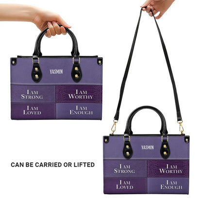 CHRISTIANARTBAG Personalized Leather Handbag & Long Wallet Set