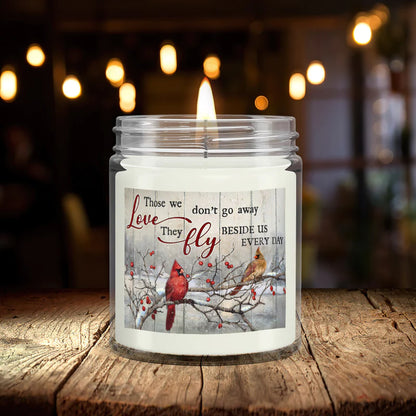 Christianart Candles, Those We Love Don't Go Away - Cardinal Bird, Bible Verse Candles, Natural Candle, Soy Wax Candle 9oz, Christmas Gift. - Christian Art Bag