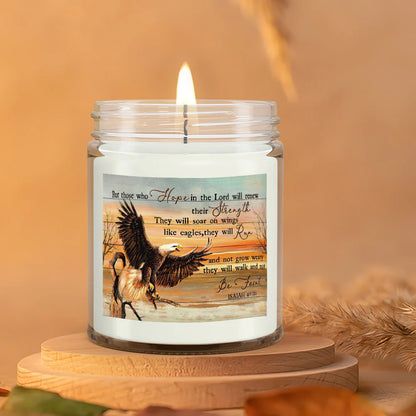 Christianartbag Candles, But Thoes Who Hope In The Lord, Christian Candles, Bible Verse Candles, Natural Candle, Soy Wax Candle 9oz, Christmas Gift. - Christian Art Bag