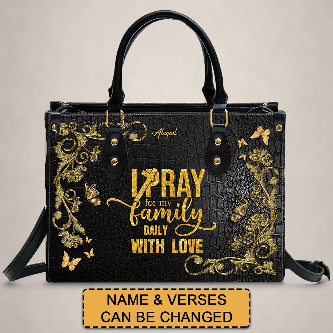 CHRISTIANARTBAG Handbags - Christian Affirmation Leather Handbag for Women – Faith-Based Bible Verse Purse – Inspirational Gift for Moms - CABLTB01062125