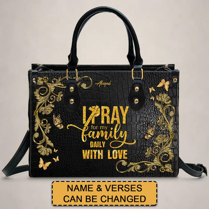 CHRISTIANARTBAG Handbags - Christian Affirmation Leather Handbag for Women – Faith-Based Bible Verse Purse – Inspirational Gift for Moms - CABLTB01062125