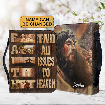 Christianartbag Bible Cover, Faith Bible Cover, Personalized Bible Cover, Cross Jesus Bible Cover, Christian Gifts, CAB12210224.