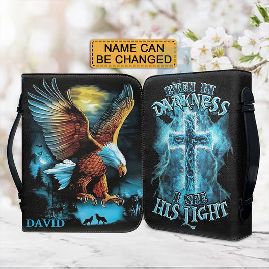 Christianartbag Bible Cover, Eagle Custom Name Bible Cover, Personalized Bible Cover, Eagle Bible Cover, Father Days Gifts, CAB01291223. - Christian Art Bag