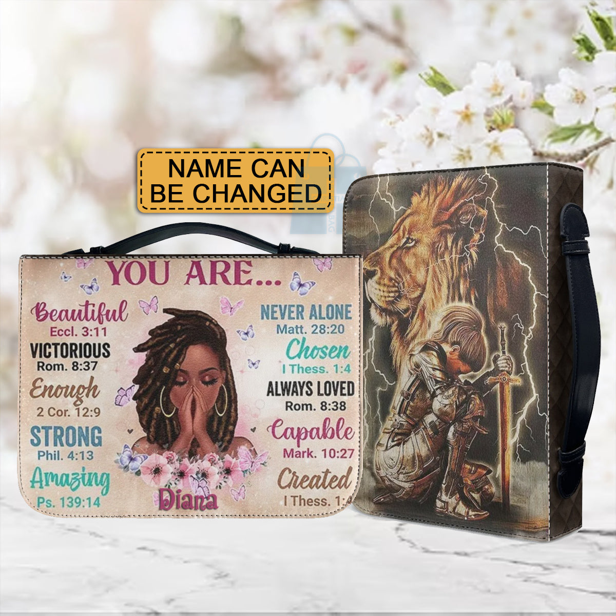 Christianartbag Bible Cover, God Says You Are Bible Cover, Personalized Bible Cover, Warrior Bible Cover, Christian Gifts, CAB02200124. - Christian Art Bag