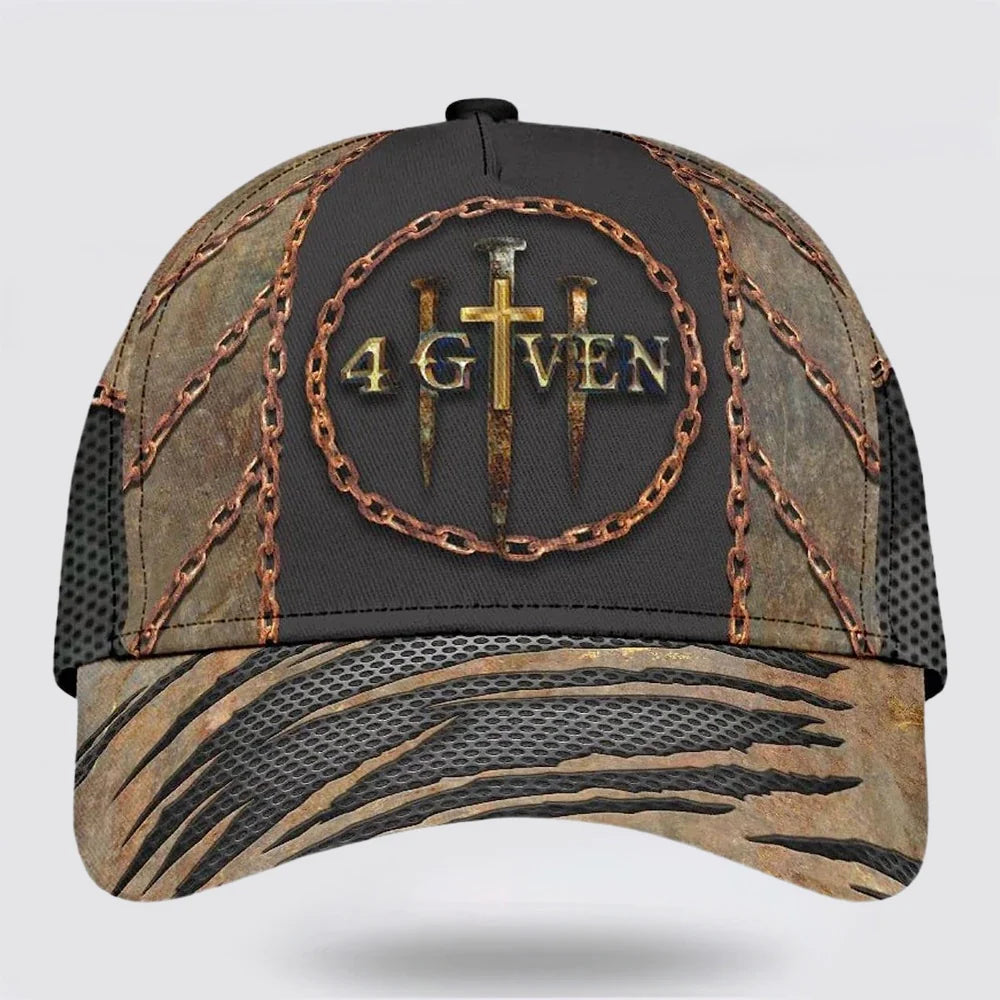 Christianartbag Hat, Personalized Name Classic Cap with Christian 1 Cross 3 Nails 4 Given Design, Personalized Hat, Christian Hat, CABHAT15141223. - Christian Art Bag