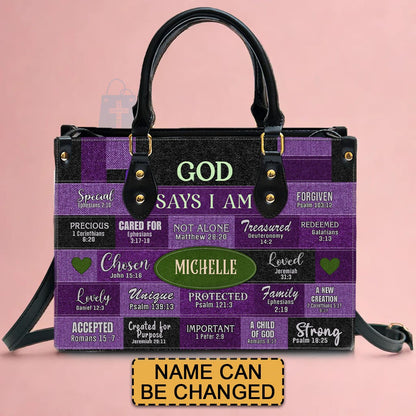 Customized Faith-Inspired Leather Handbag by CHRISTIANARTBAG CABLTHB01080424.