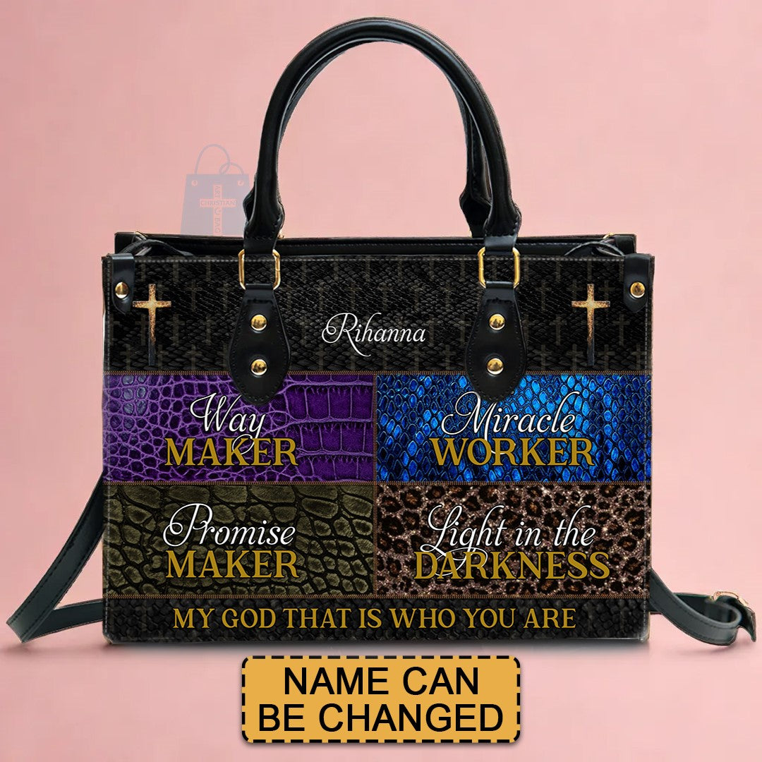 CHRISTIANARTBAG Personalized Leather Handbag - Way Maker - CABLTHB01240424.