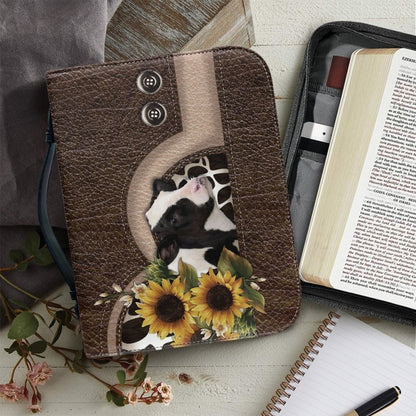 Christianartbag Bible Cover, Leather Animals Print Luxury PU Bible Cover Case Handbag For Women Storage Study Book Holy Boxes Zippered Bags. - Christian Art Bag