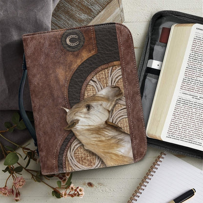 Christianartbag Bible Cover, Leather Animals Print Luxury PU Bible Cover Case Handbag For Women Storage Study Book Holy Boxes Zippered Bags. - Christian Art Bag