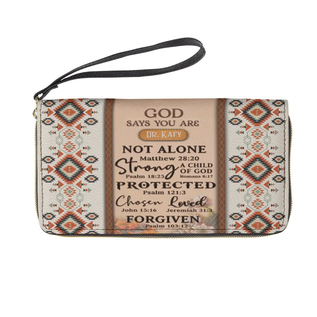 Christianartbag Clutch Purse, God Says You Are Clutch Purse For Women, Personalized Name, Christian Gifts For Women, CAB34091223. - Christian Art Bag