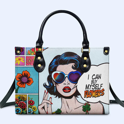 CHRISTIANARTBAG 'Independent Spirit' Personalized Pop Art Leather Handbag - CABLTHB16300324.