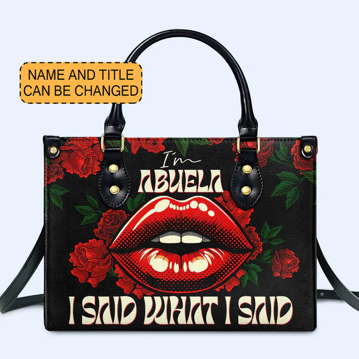 CHRISTIANARTBAG 'La Abuela' Bold Statement Leather Handbag - CABLTHB17300324.