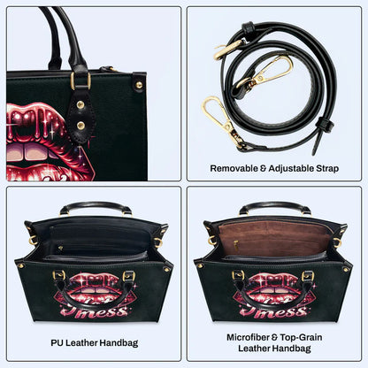 CHRISTIANARTBAG 'Sassy Hot Mess' Custom Text Leather Handbag - CABLTHB18300324.