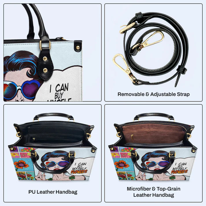 CHRISTIANARTBAG 'Independent Spirit' Personalized Pop Art Leather Handbag - CABLTHB16300324.