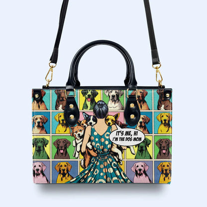 CHRISTIANARTBAG 'Proud Dog Mom' Pop Art Leather Handbag - CABLTHB08300324.