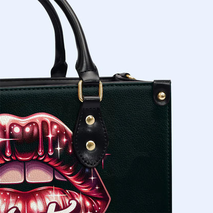 CHRISTIANARTBAG 'Sassy Hot Mess' Custom Text Leather Handbag - CABLTHB18300324.