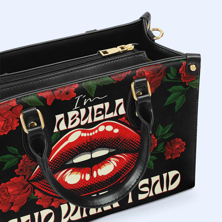 CHRISTIANARTBAG 'La Abuela' Bold Statement Leather Handbag - CABLTHB17300324.