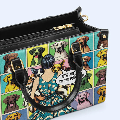 CHRISTIANARTBAG 'Proud Dog Mom' Pop Art Leather Handbag - CABLTHB08300324.