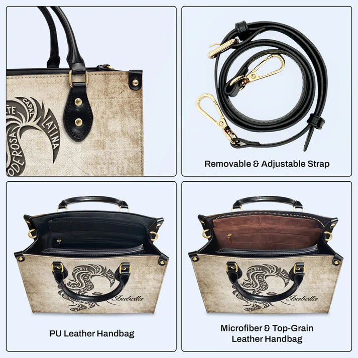 CHRISTIANARTBAG 'Empowered Woman' Personalized Vintage Leather Handbag - CABLTHB15300324.