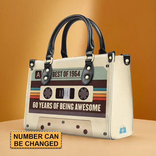 CHRISTIANARTBAG Vintage Cassette Tape Personalized Leather Handbag - CABLTHB02300324.