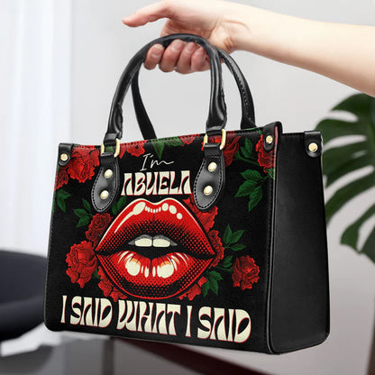 CHRISTIANARTBAG 'La Abuela' Bold Statement Leather Handbag - CABLTHB17300324.