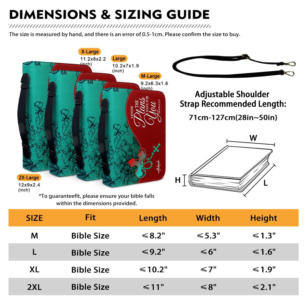 Personalized Christian Bible Cover – Christian Christmas Gift for Women