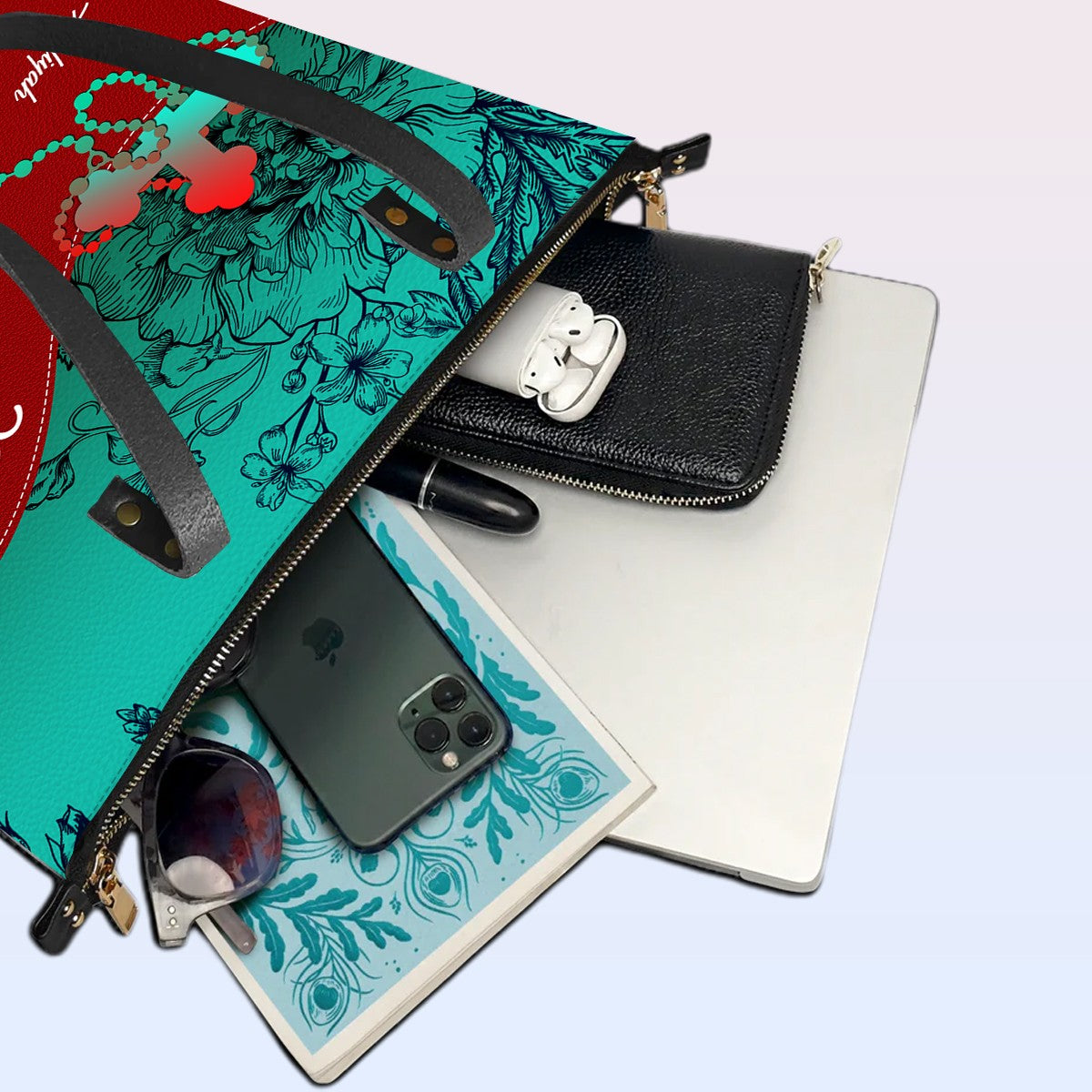 Personalized Christian Leather Tote Bag Luxury – Christian Christmas Gift for Women