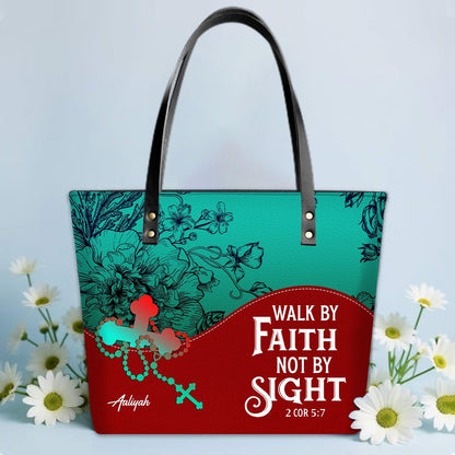 Personalized Christian Leather Tote Bag Luxury – Christian Christmas Gift for Women